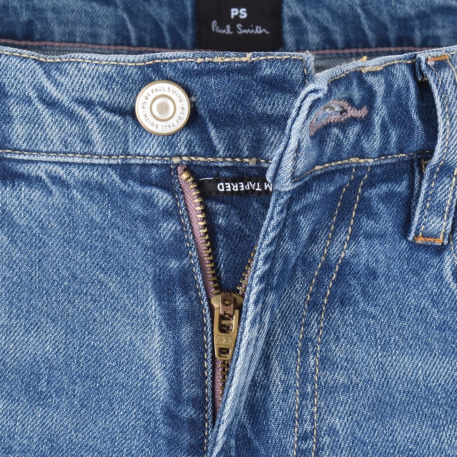 Image number 5 for Paul Smith Slim Tapered Jeans Blue
