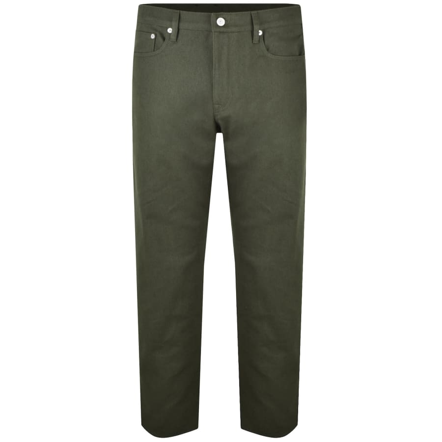 Image number 2 for Paul Smith Relaxed Tapered Jeans Green
