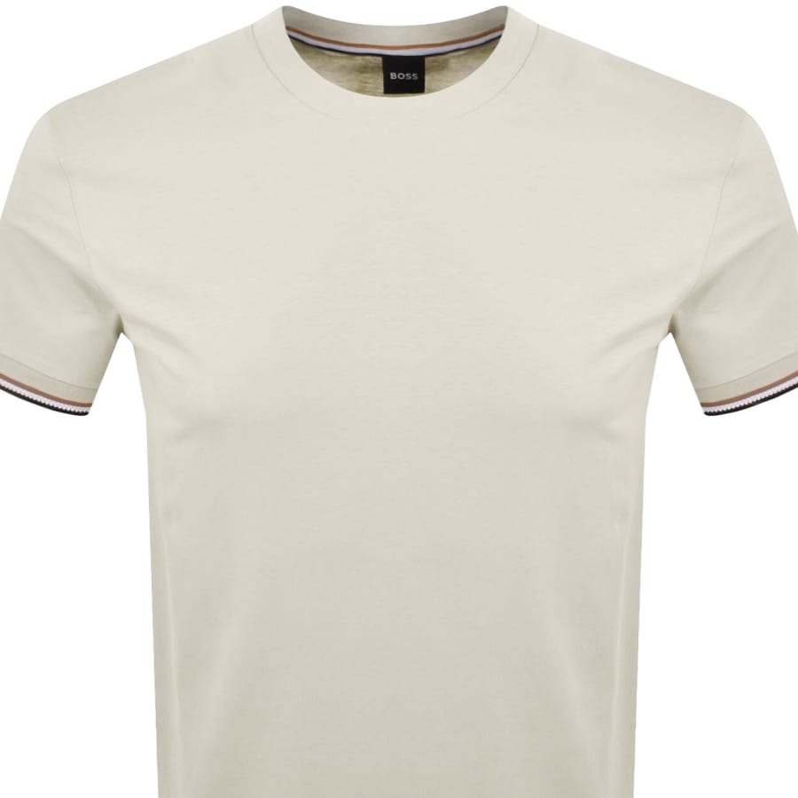 Image number 2 for BOSS Thompson 04 Jersey T Shirt Cream