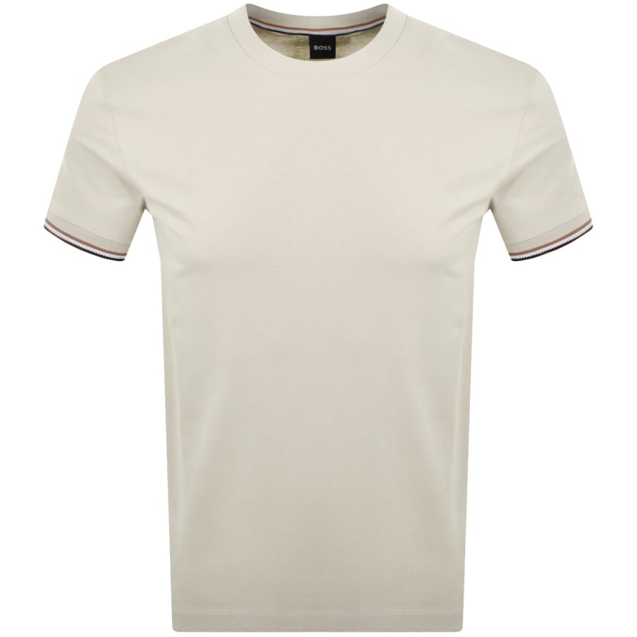 Image number 1 for BOSS Thompson 04 Jersey T Shirt Cream