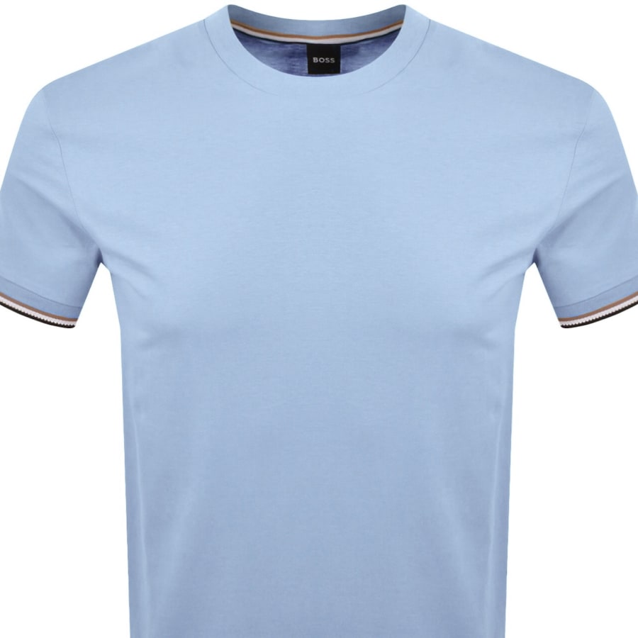 Image number 2 for BOSS Thompson 04 Jersey T Shirt Blue