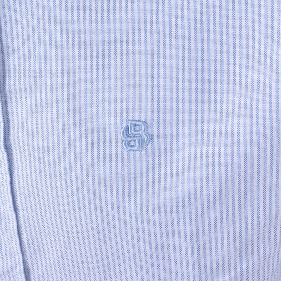Image number 3 for BOSS H Liam Striped Shirt Blue