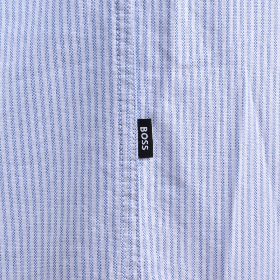 Image number 4 for BOSS H Liam Striped Shirt Blue