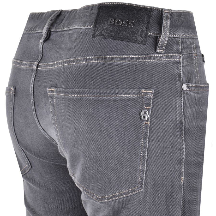 Image number 4 for BOSS C Delaware Slim Fit Jeans Mid Wash Grey