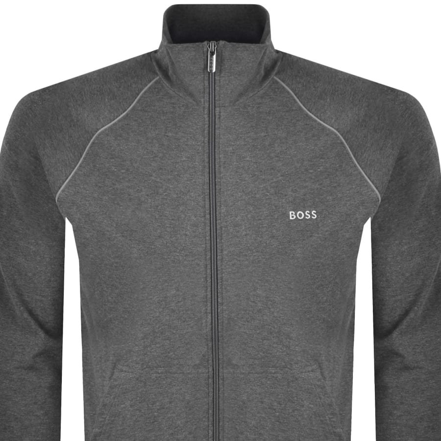 Image number 2 for BOSS Mix And Match Full Zip Sweatshirt Grey