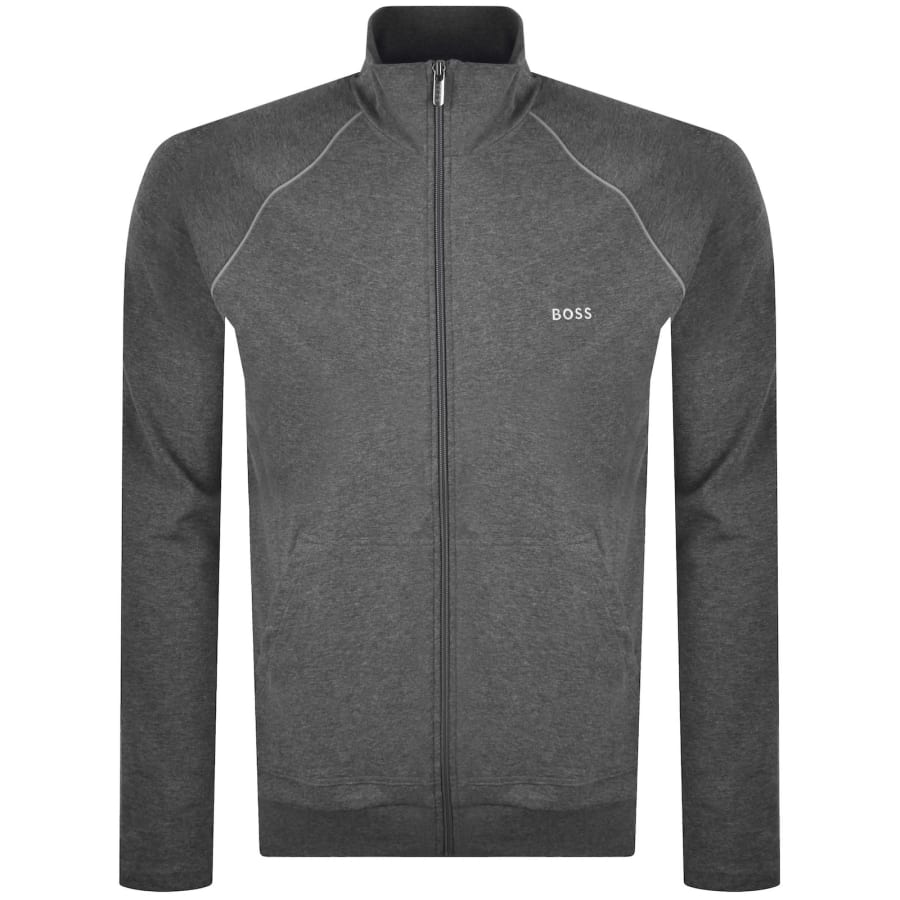 Image number 1 for BOSS Mix And Match Full Zip Sweatshirt Grey
