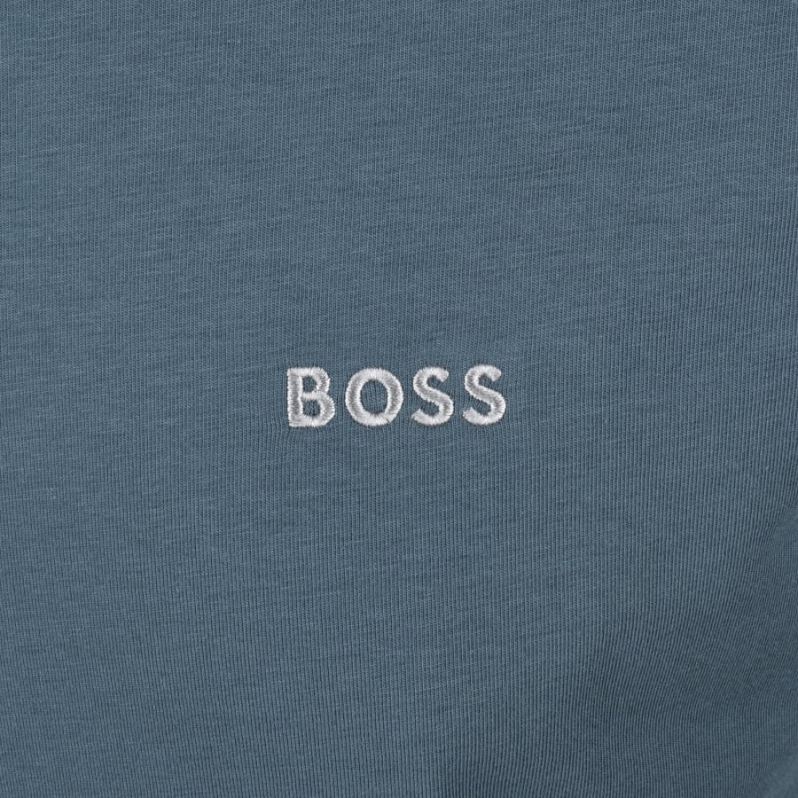 Image number 3 for BOSS Mix And Match Hooded T Shirt Blue