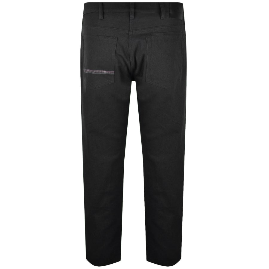 Image number 3 for Paul Smith Relaxed Tapered Jeans Black