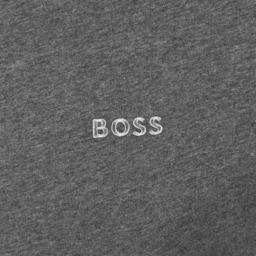 Image number 3 for BOSS Mix And Match Hooded T Shirt Grey