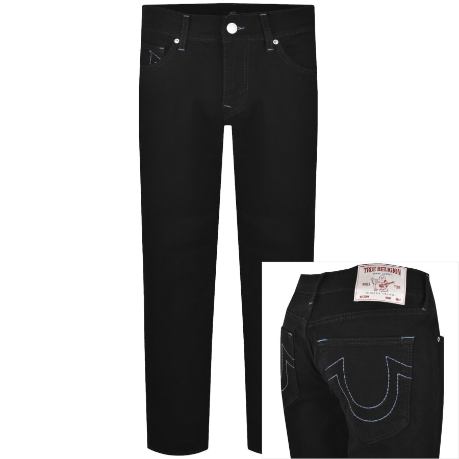 Image number 1 for True Religion Geno Big T NF Slim Jeans Black