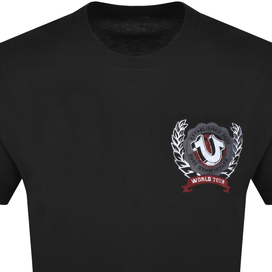Image number 3 for True Religion Horseshoe Crest T Shirt Black