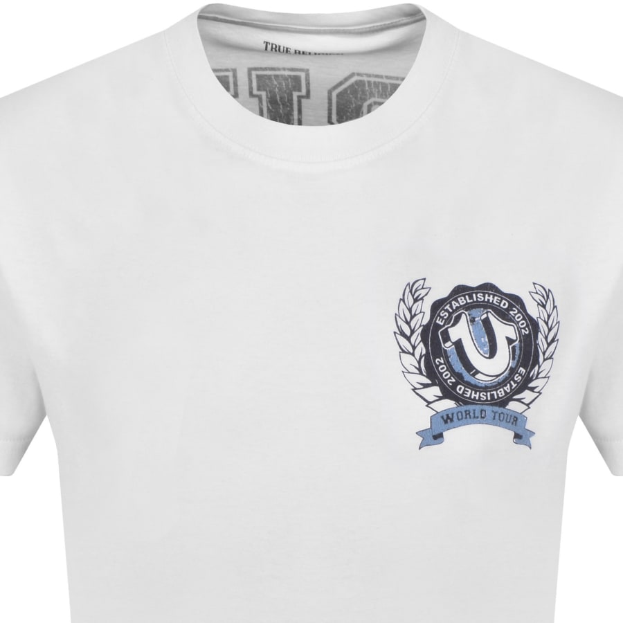 Image number 3 for True Religion Horseshoe Crest T Shirt White