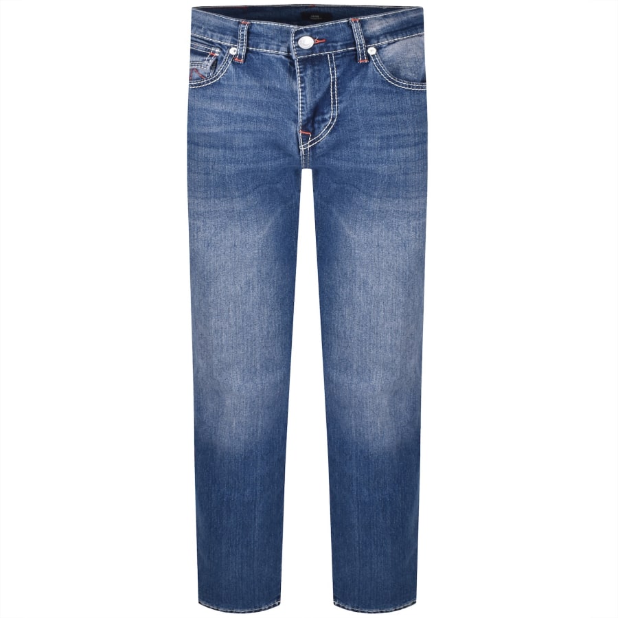 Image number 2 for True Religion Geno Big T Flap Slim Jeans Blue