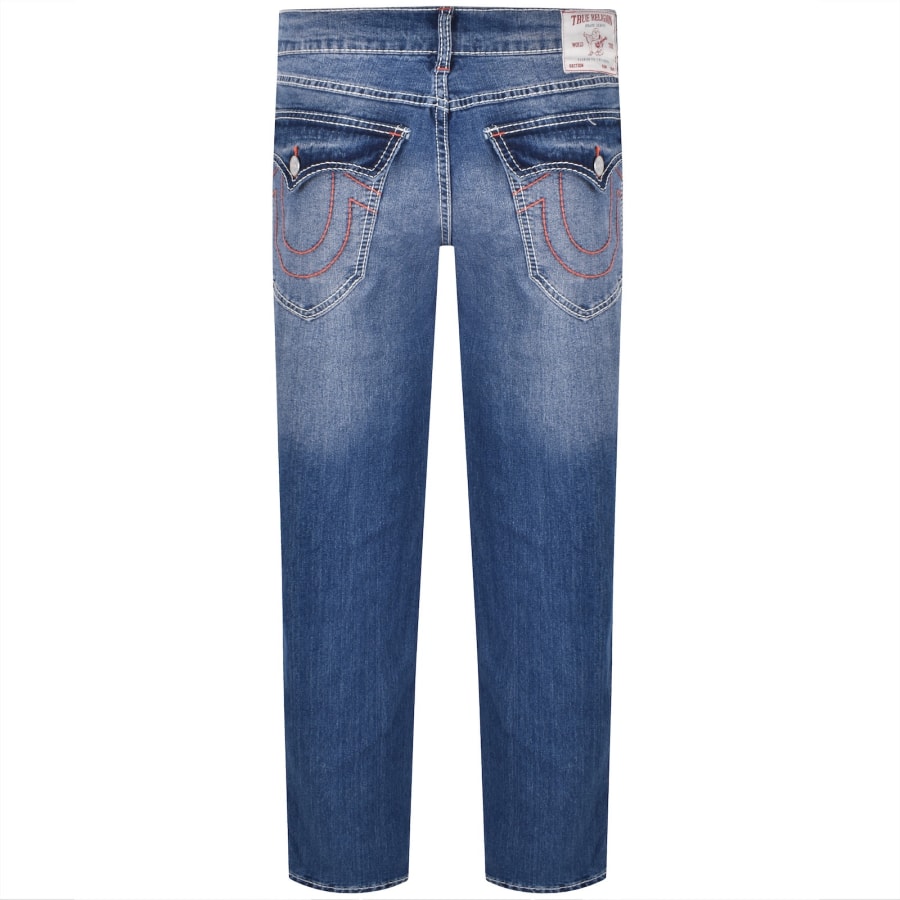 Image number 3 for True Religion Geno Big T Flap Slim Jeans Blue