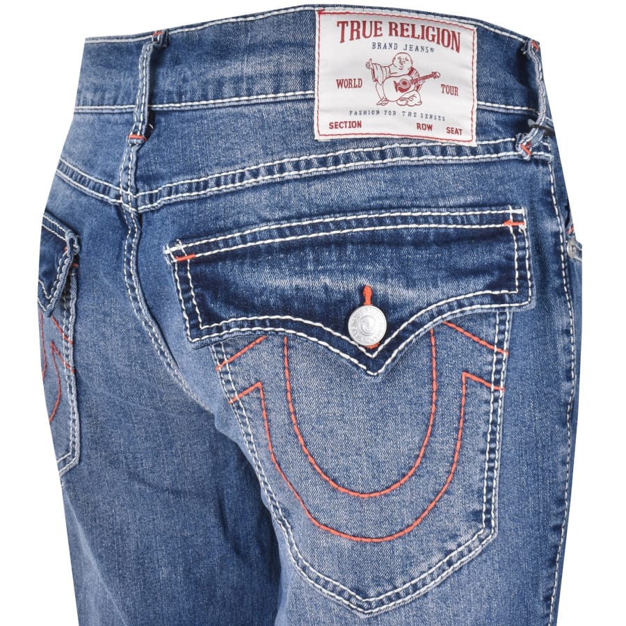 Image number 4 for True Religion Geno Big T Flap Slim Jeans Blue
