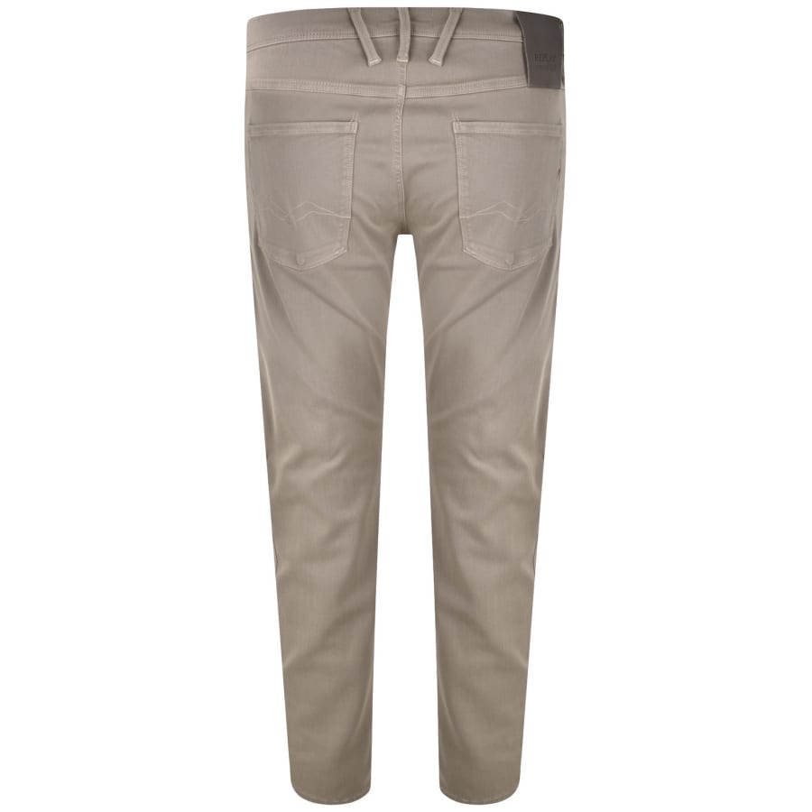 Image number 3 for Replay Anbass Hyperflex Stretch Jeans Brown