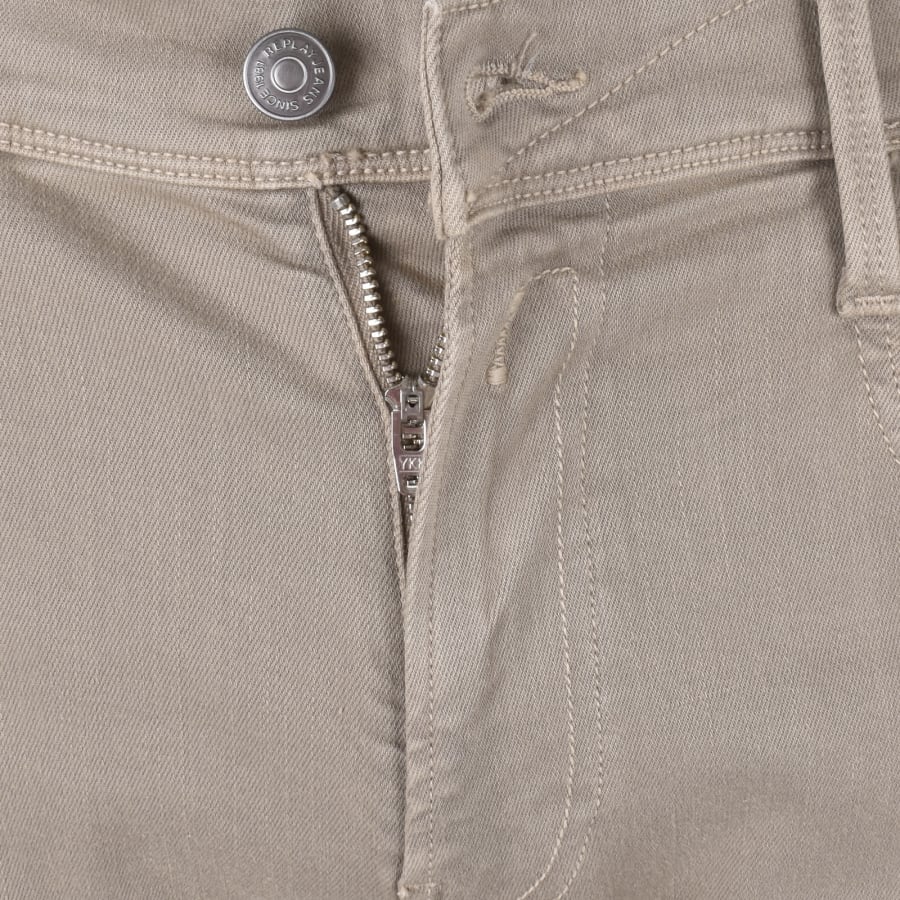 Image number 5 for Replay Anbass Hyperflex Stretch Jeans Brown