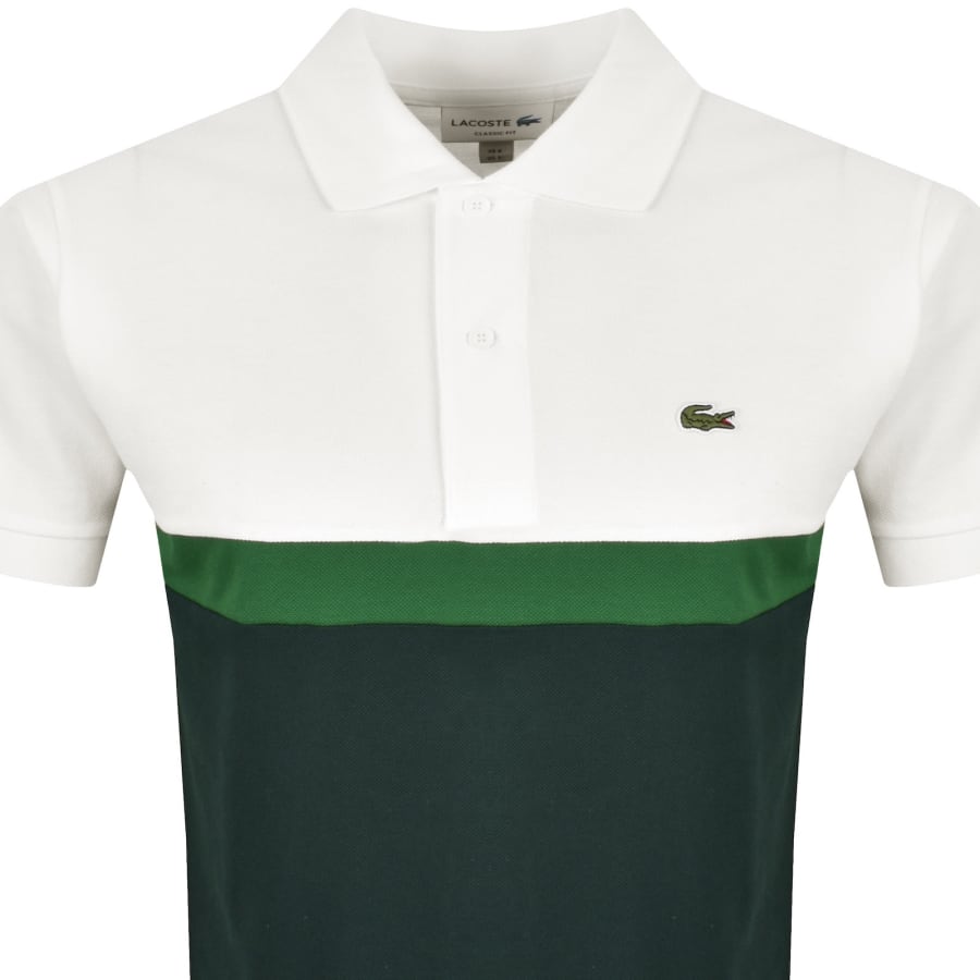 Image number 2 for Lacoste Colour Block Polo T Shirt White