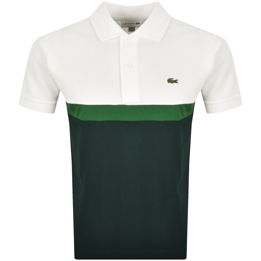 Image number 1 for Lacoste Colour Block Polo T Shirt White