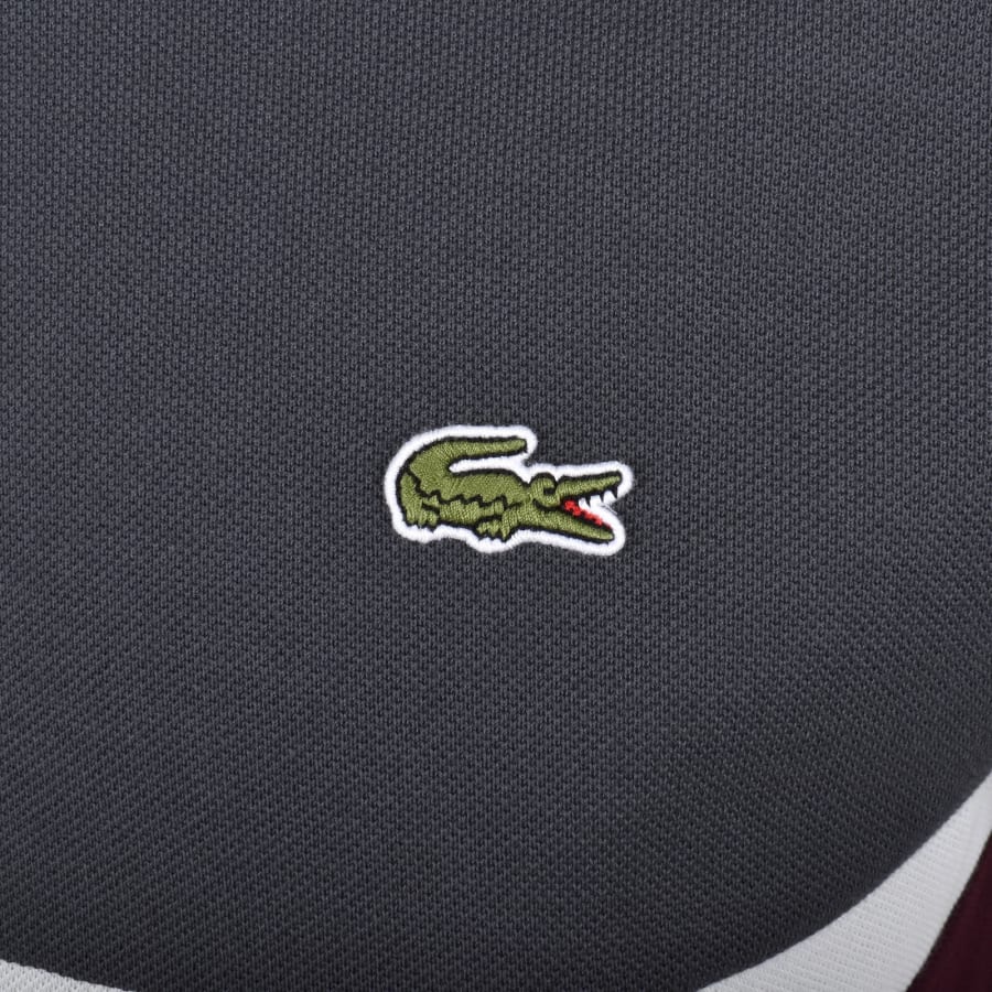 Image number 3 for Lacoste Colour Block Polo T Shirt Grey