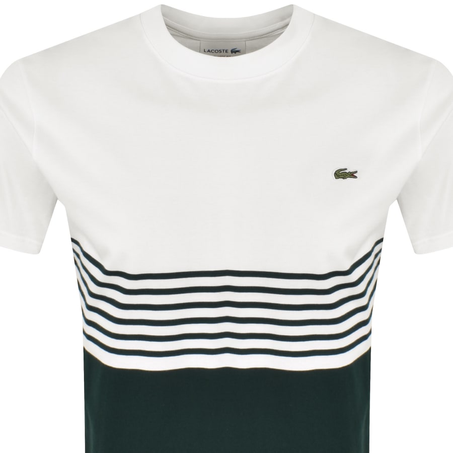 Image number 2 for Lacoste Colour Block T Shirt White