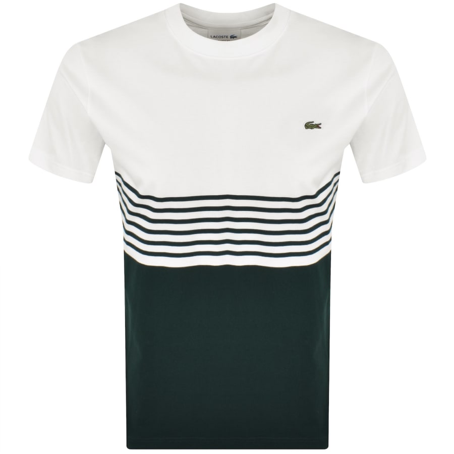 Image number 1 for Lacoste Colour Block T Shirt White