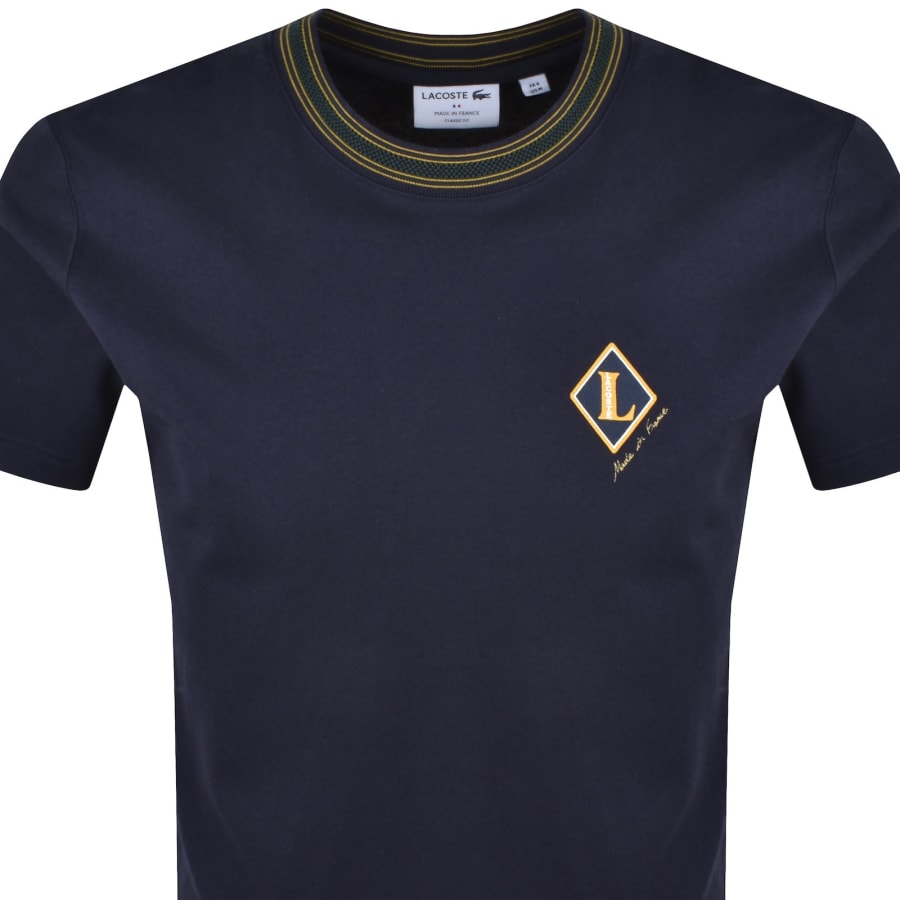 Image number 2 for Lacoste Classic Fit T Shirt Navy