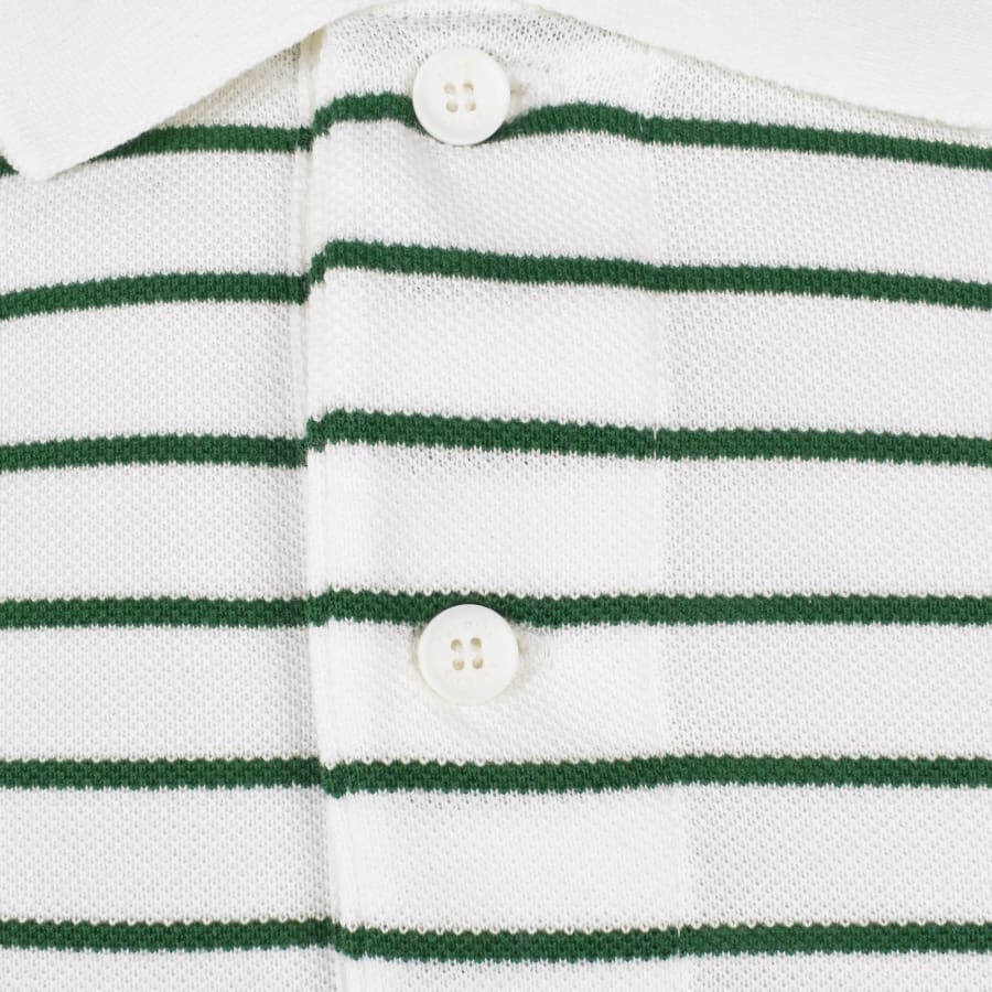 Image number 4 for Lacoste Striped Polo T Shirt White