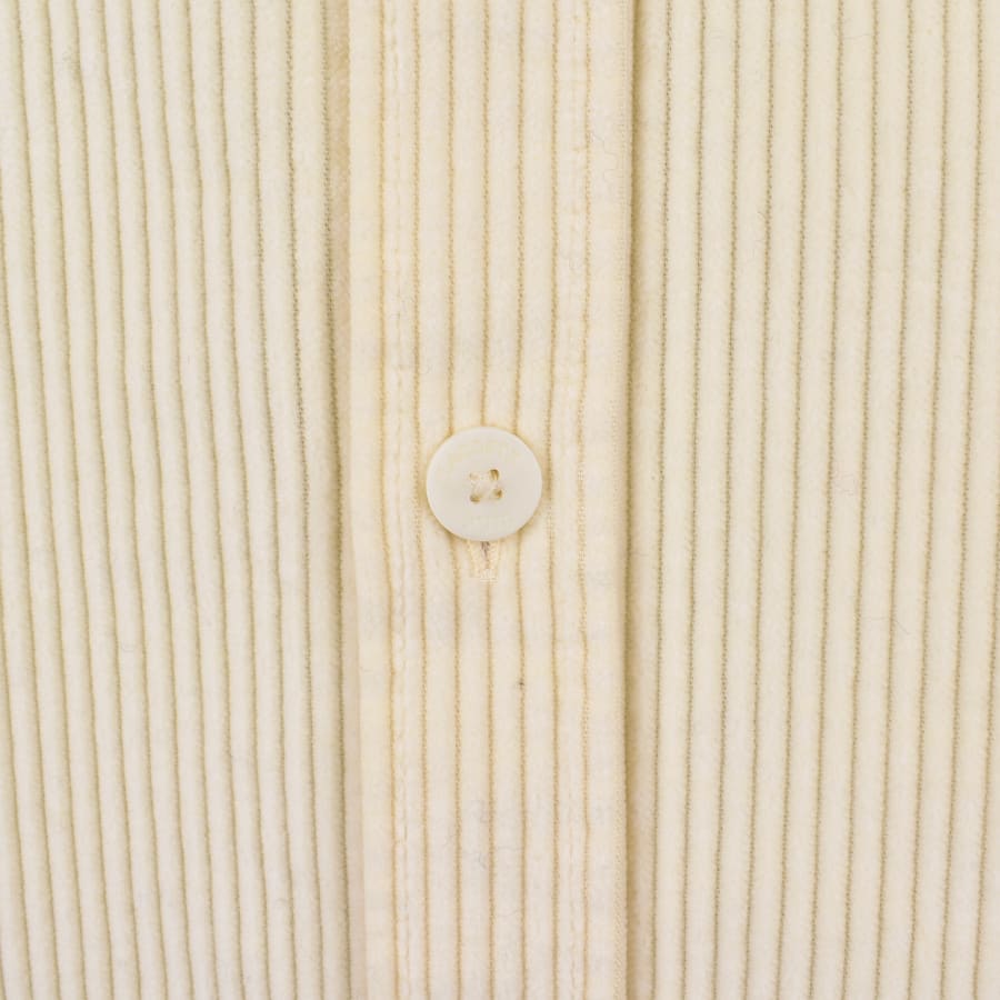 Image number 4 for Lacoste Corduroy Long Sleeved Shirt Cream