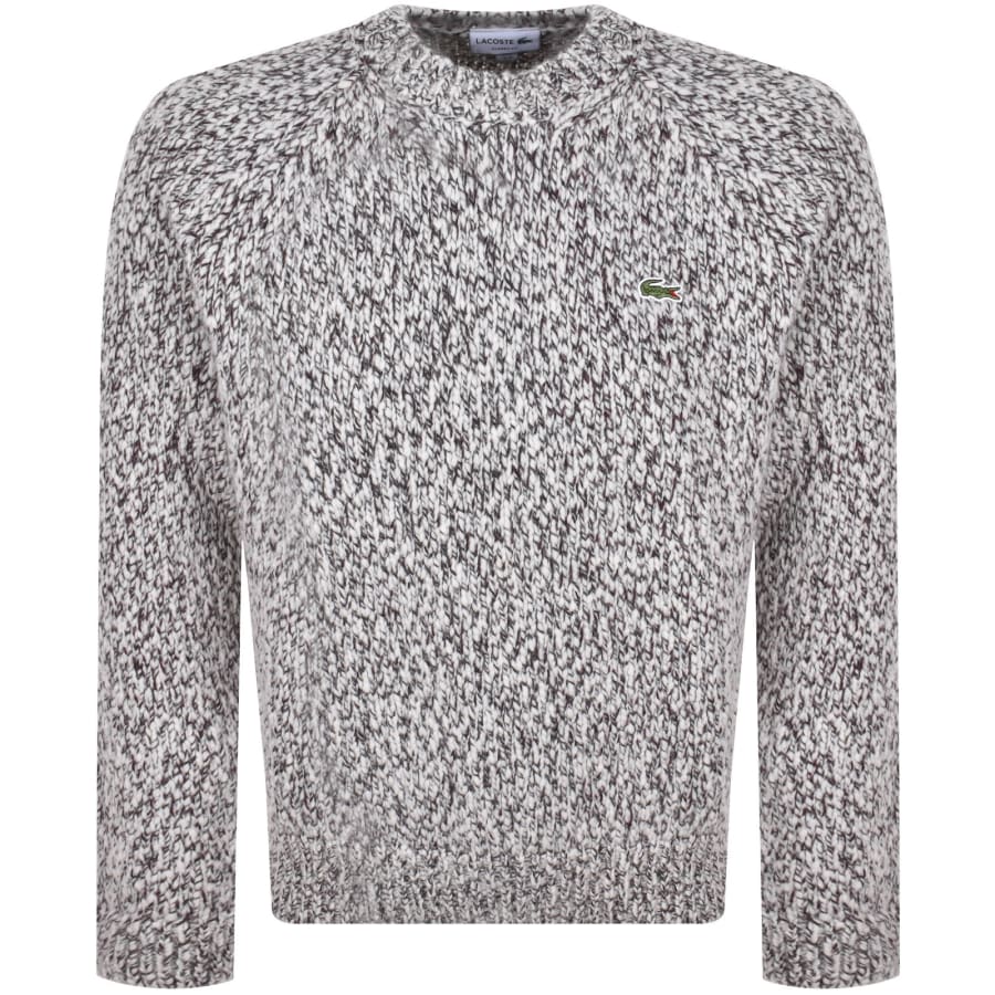 Image number 1 for Lacoste Knit Jumper White
