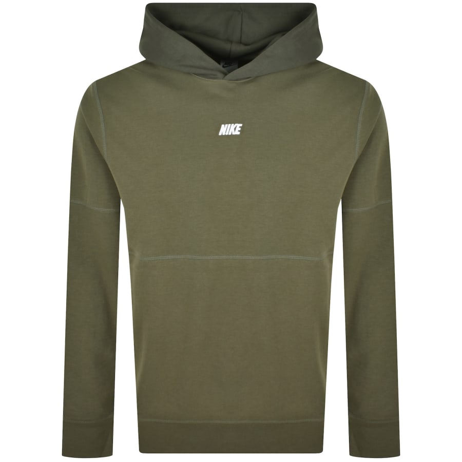 Image number 1 for Nike Hoodie Medium Olive Green