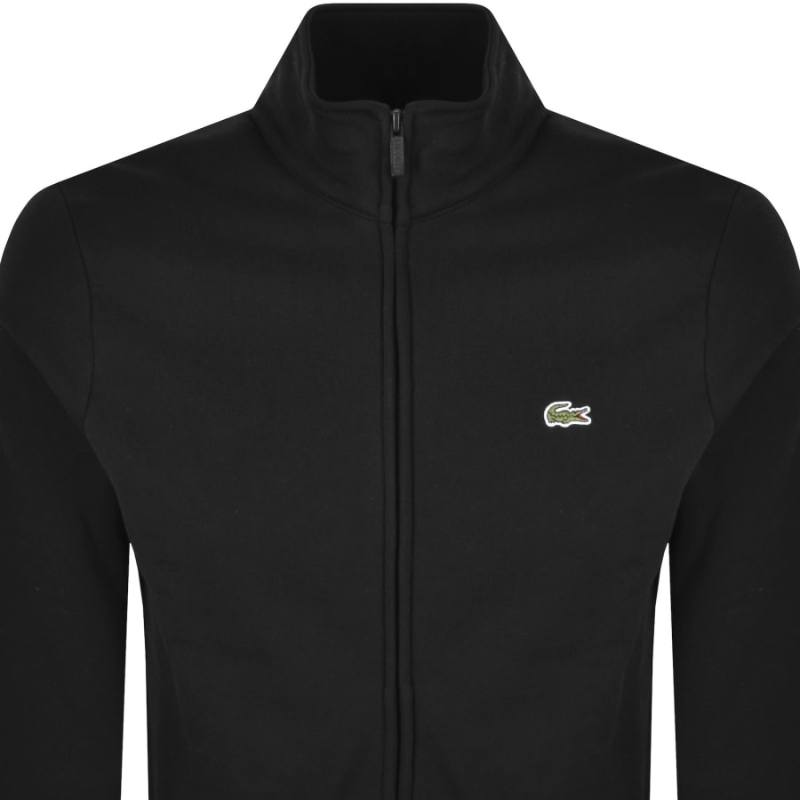 Image number 2 for Lacoste Zip Up Sweatshirt Black