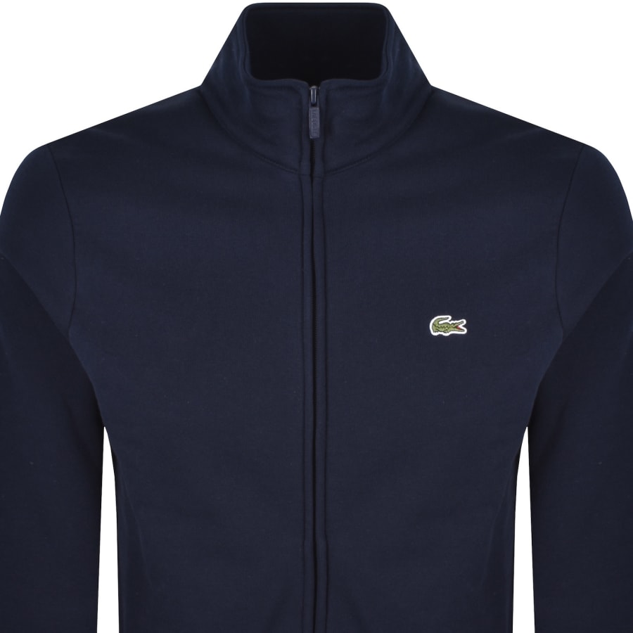 Image number 2 for Lacoste Zip Up Sweatshirt Navy