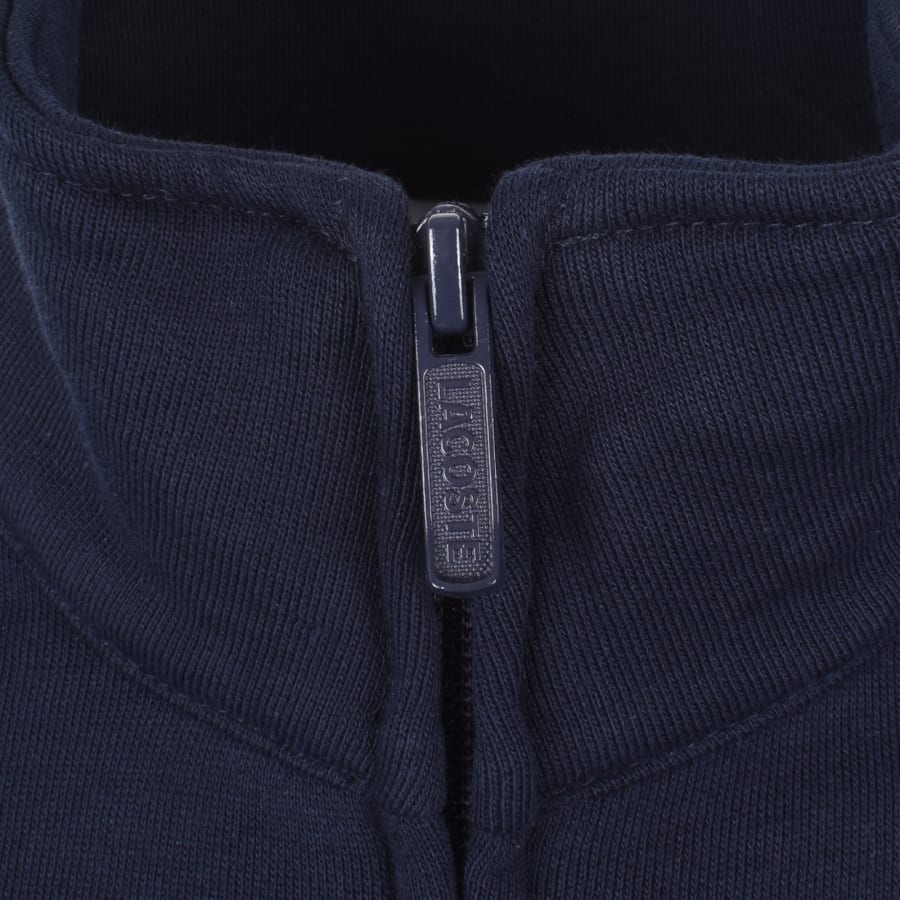 Image number 4 for Lacoste Zip Up Sweatshirt Navy