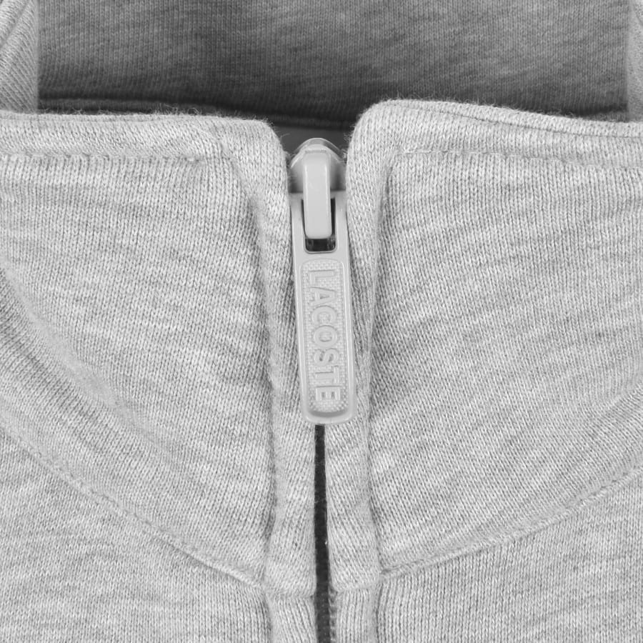 Image number 4 for Lacoste Zip Up Sweatshirt Grey