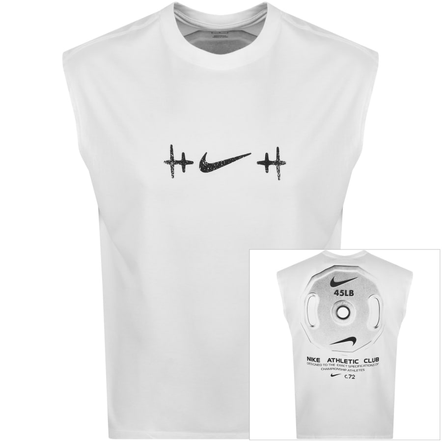 Image number 1 for Nike Training Loose Fit Vest White