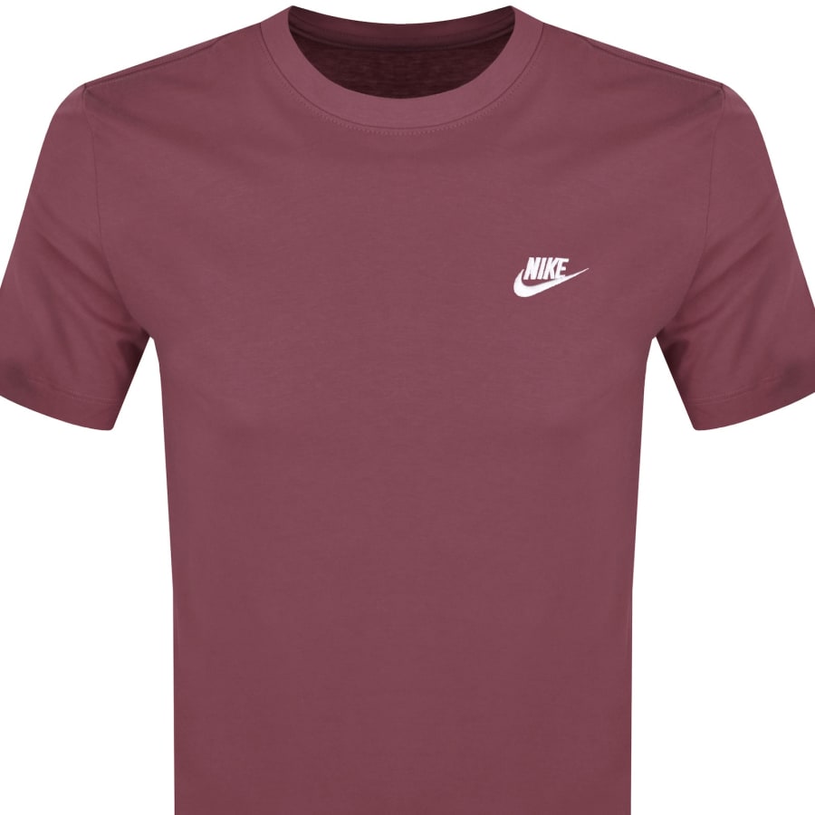 Image number 2 for Nike Crew Neck Club T Shirt Pink