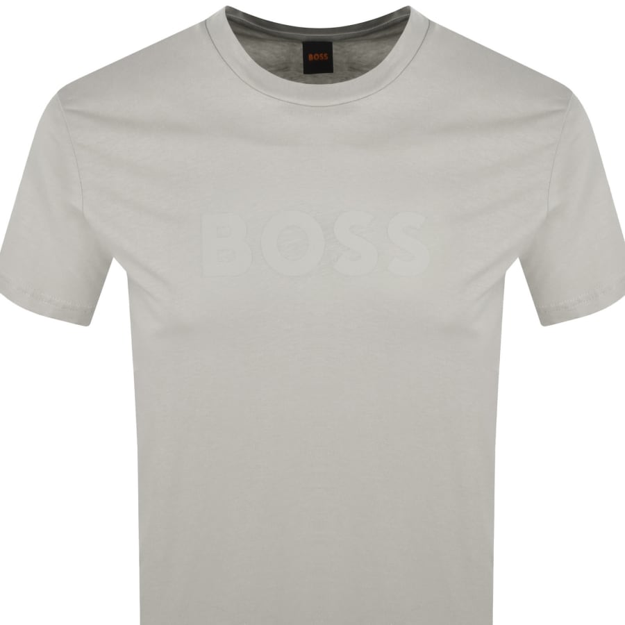 Image number 2 for BOSS Regular Fit Logo T Shirt Light Beige