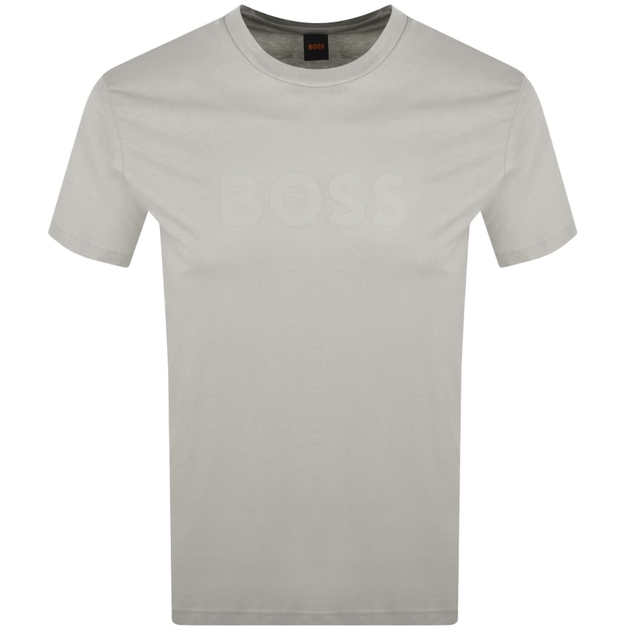 Image number 1 for BOSS Regular Fit Logo T Shirt Light Beige