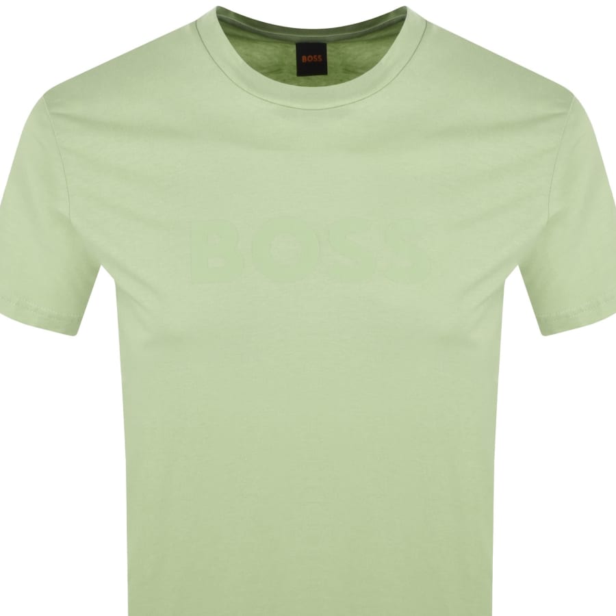 Image number 2 for BOSS Regular Fit Logo T Shirt Green