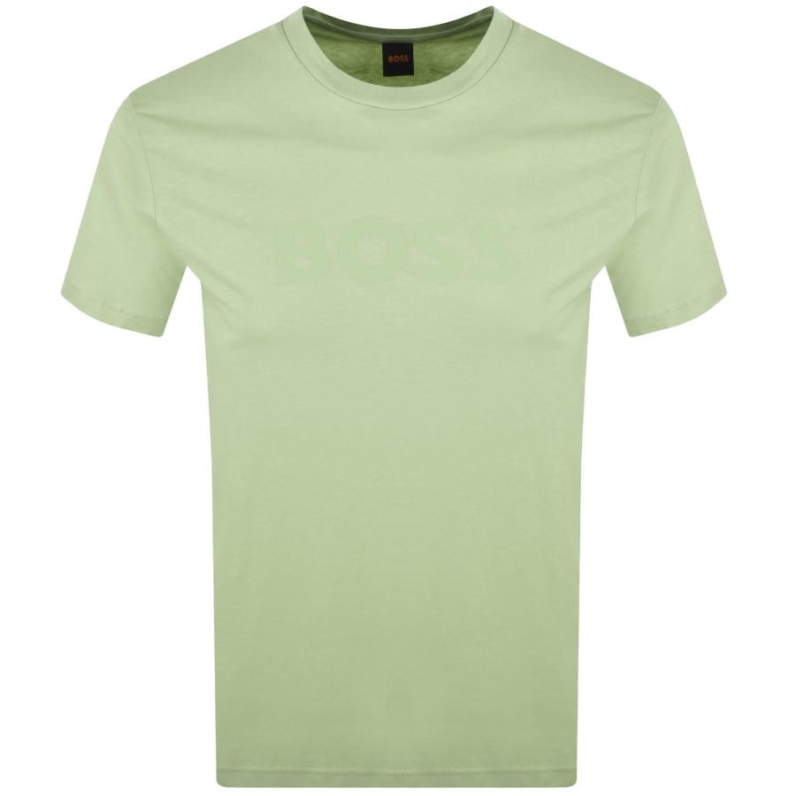 Image number 1 for BOSS Regular Fit Logo T Shirt Green