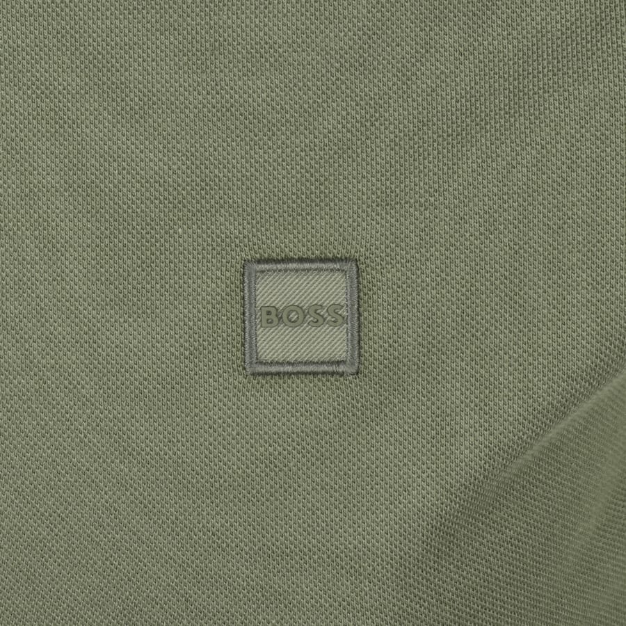 Image number 3 for BOSS Long Sleeve Passerby Polo T Shirt Green