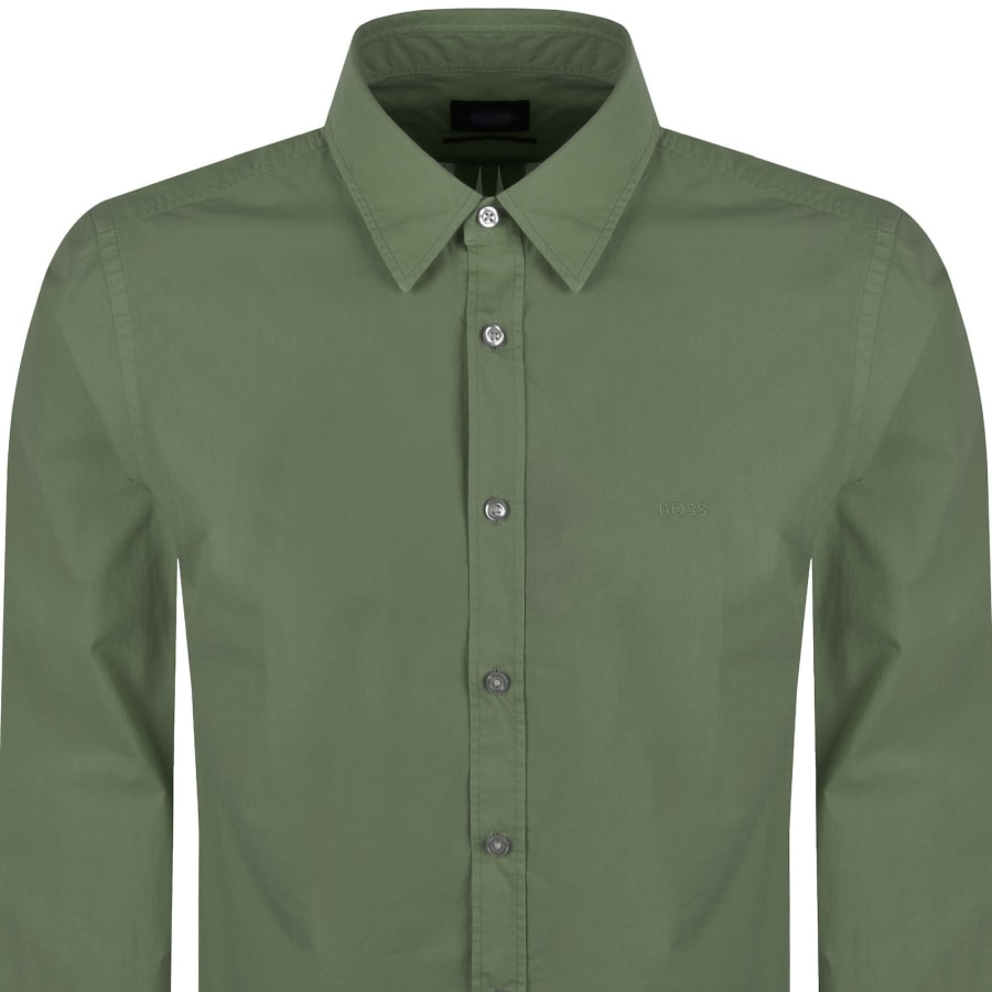 Image number 2 for BOSS Relegant 7 Regular Fit Shirt Green