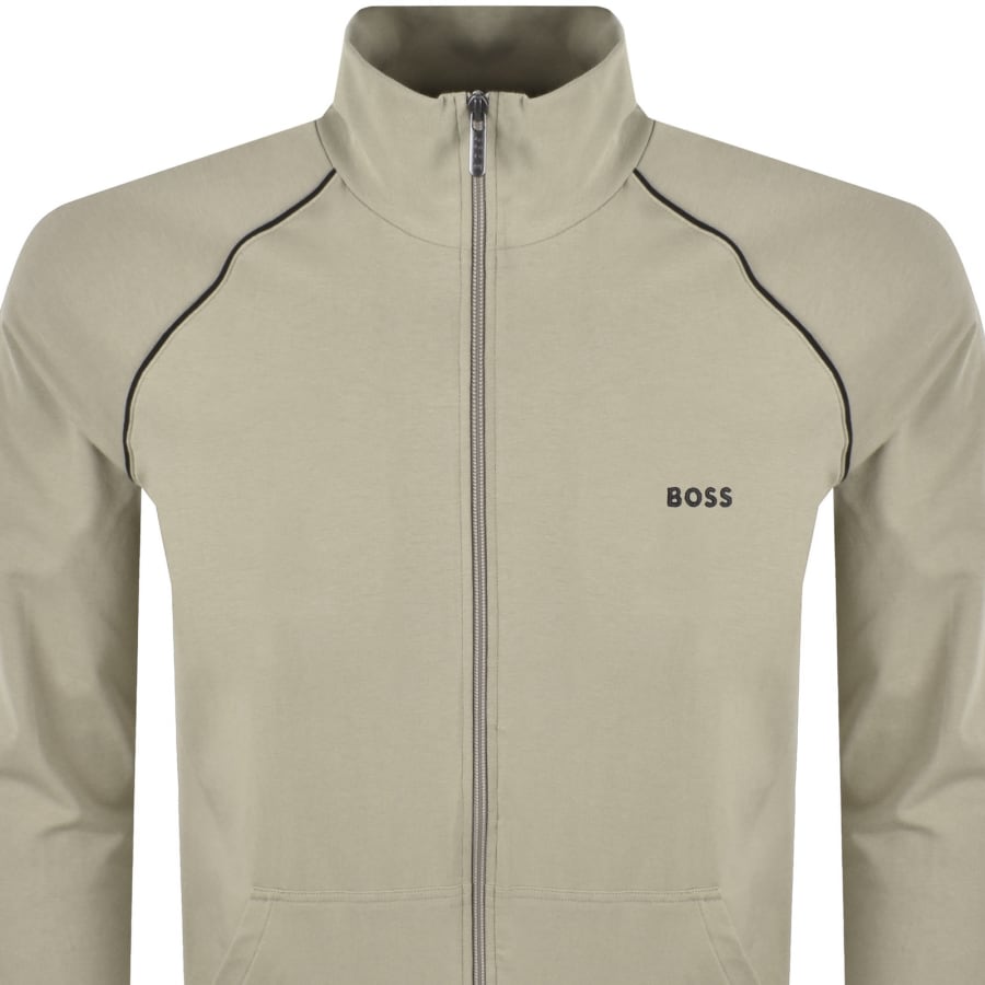 Image number 2 for BOSS Mix And Match Full Zip Sweatshirt Grey