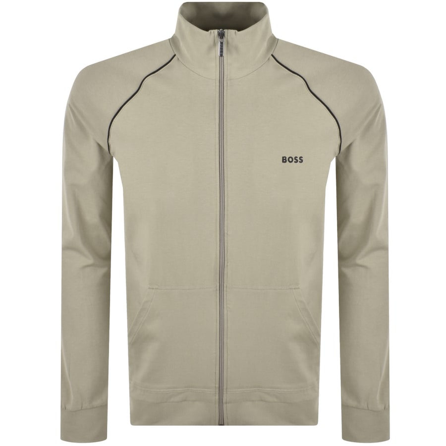 Image number 1 for BOSS Mix And Match Full Zip Sweatshirt Grey