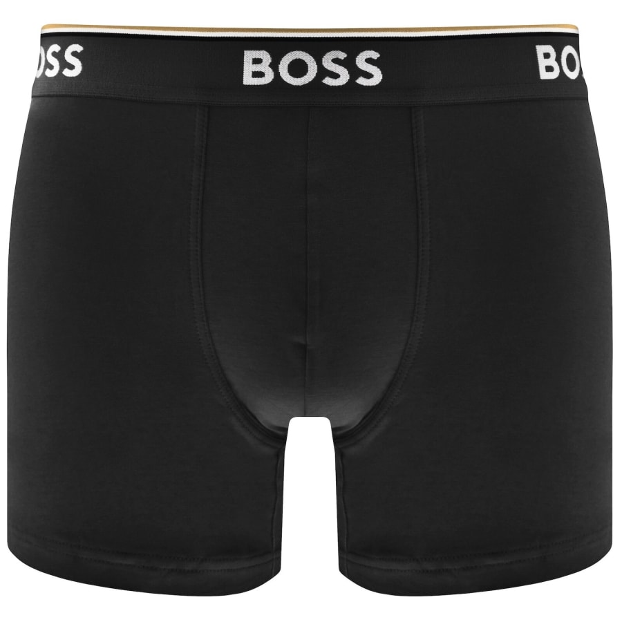 Image number 2 for BOSS Underwear 3 Pack Power Trunks Black