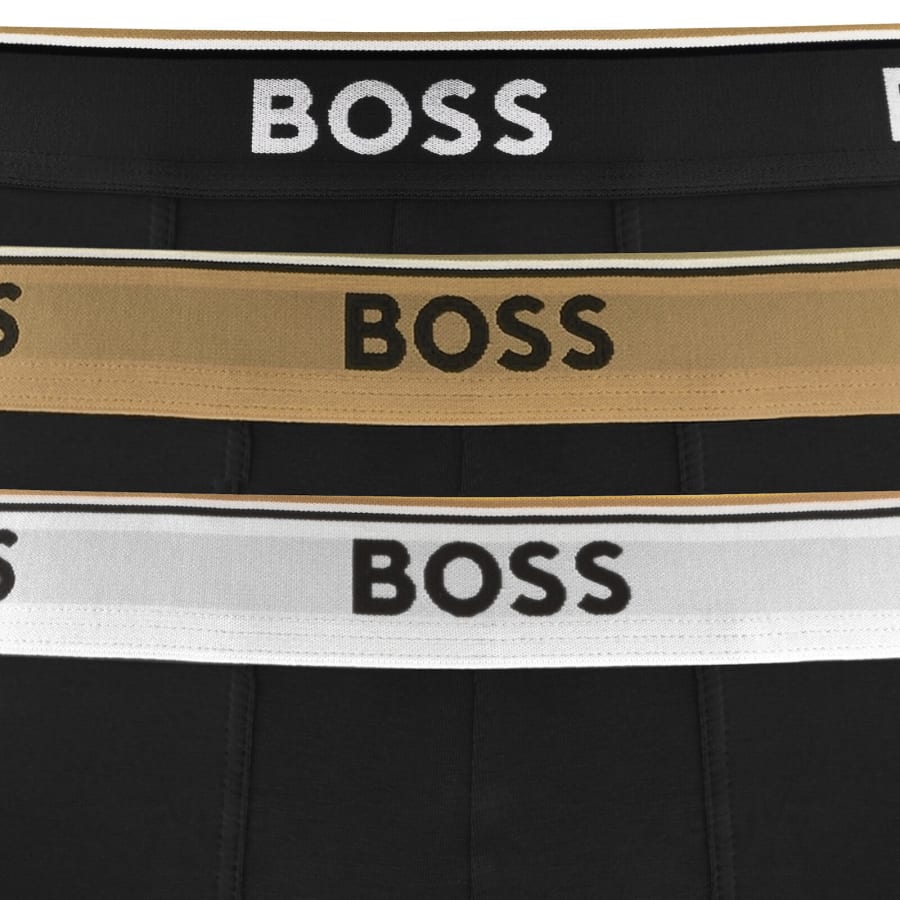 Image number 5 for BOSS Underwear 3 Pack Power Trunks Black