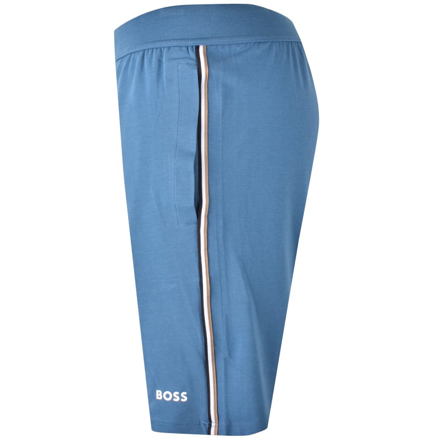 Image number 4 for BOSS Unique Jersey Shorts Blue