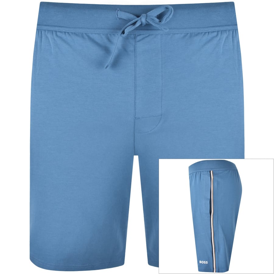Image number 1 for BOSS Unique Jersey Shorts Blue