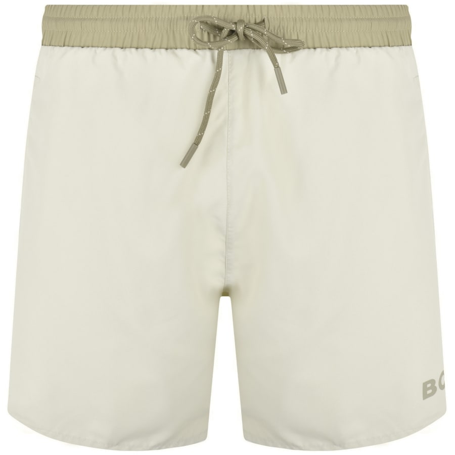 Image number 1 for BOSS Starfish Swim Shorts Beige